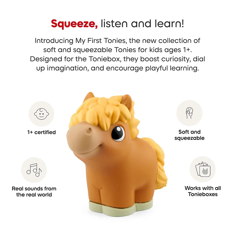 My First Tonies: Farm Set - Cow, Pig and Horse Set of 3 (English)