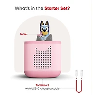 Bluey Toniebox 2 Starter Set - Pink