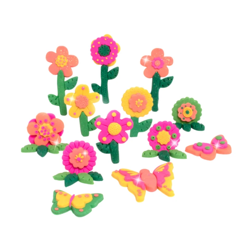 Trio Popsicles Sparkling Flowers