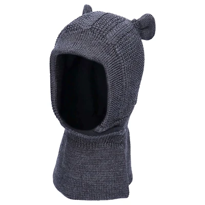 Cagoule Tricot Merino Ours 3-18mois