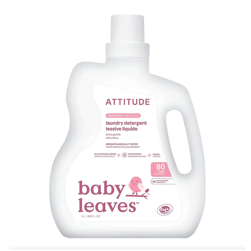 Baby Laundry Detergent Unscented 80 loads 2L