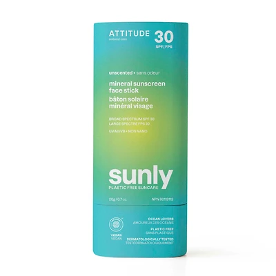 Sunly Adults Sunscreen face stick SPF 30 - Unscented 