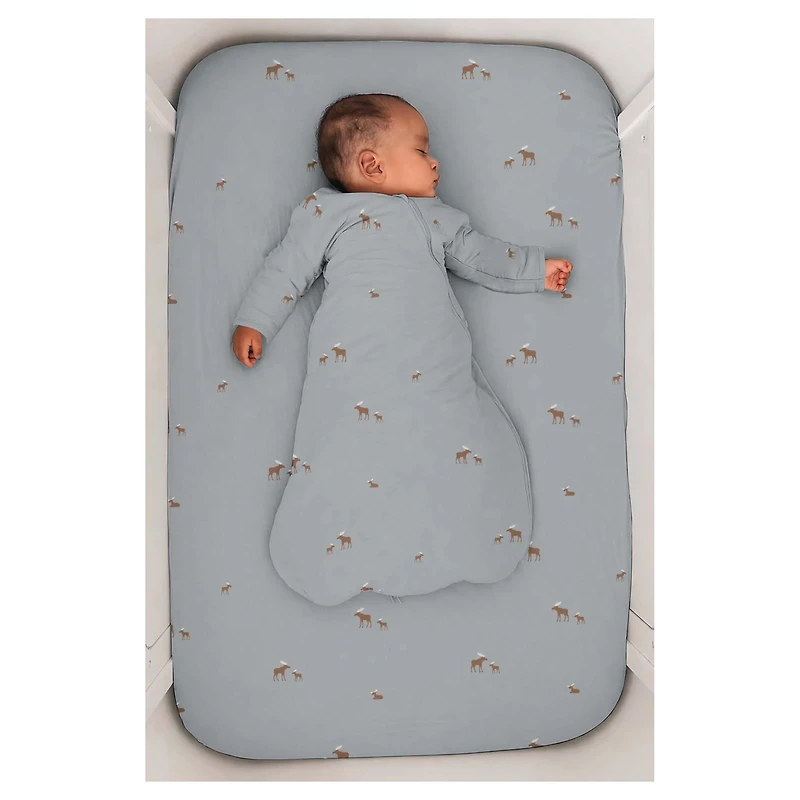 Moose-bambou Crib Sheet