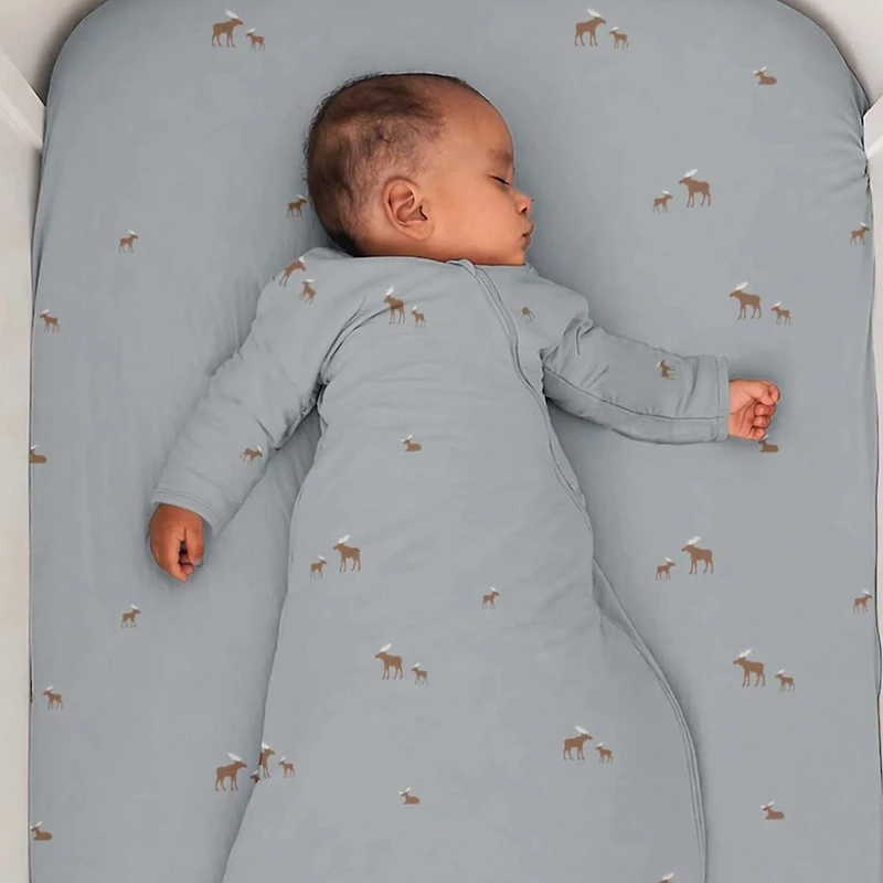 Moose-bambou Crib Sheet