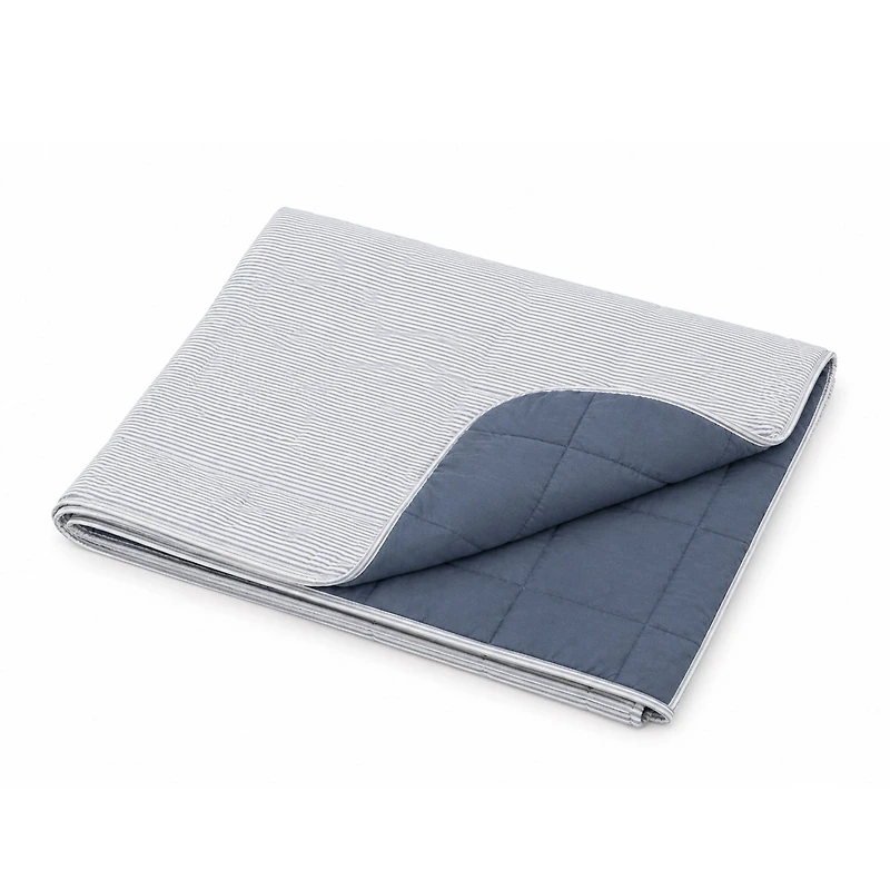 Couverture/Douillette - Rayures Bleues