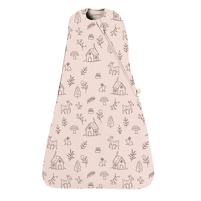 Bamboo Sleep Bag Sack Newborn-3m - Forest Pink Do-re-mi