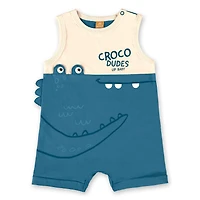 Croco Dudes Romper 3-24m