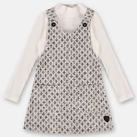 Ensemble de Deux Pièces Robe Chasuble 2-8ans
