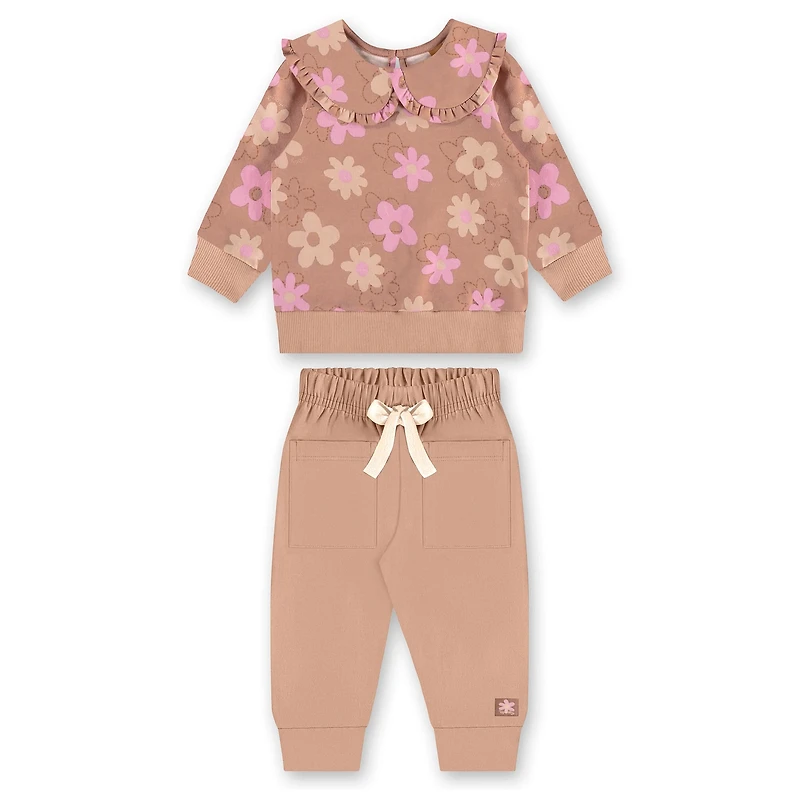 Ensemble Ouaté Floral 3-24mois