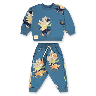 Ski Dinos Sweat 2pce Set 3-24m