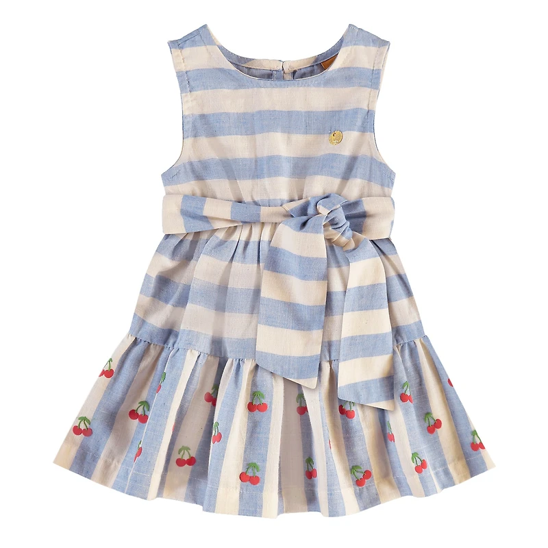 Robe Rayée Cerises 3-24mois
