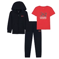3pc Fz Hoodie Tee Set 2-4t