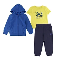 Ensemble Trois Pièces Kangourou Zip 2-4t