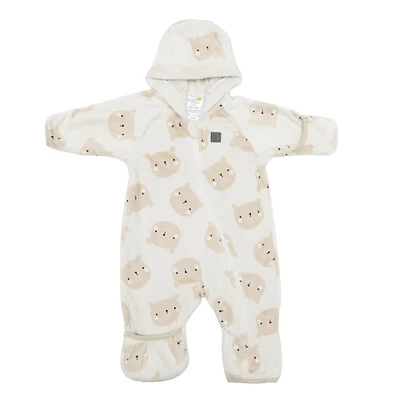 Ensemble Une Pièce Peluche Ourson 3-24m
