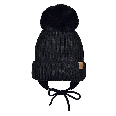Black Knitted Hat 0-24 months