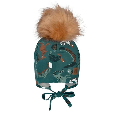 Lizard Pompom Hat 0-24 months