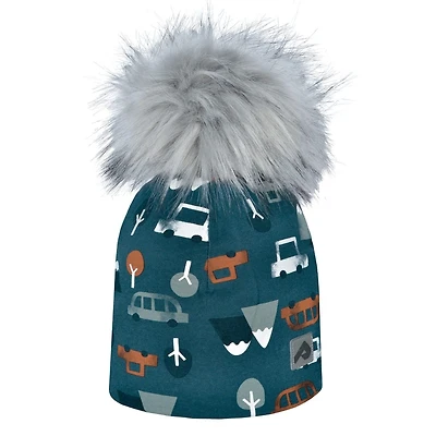 Pompom Cars Hat 2-12 years