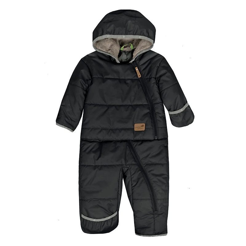 Habit de Neige Une Pièce Noir 9-24mois