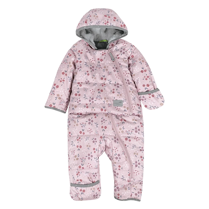 Habit de Neige Une Pièce Fleur 9-24mois