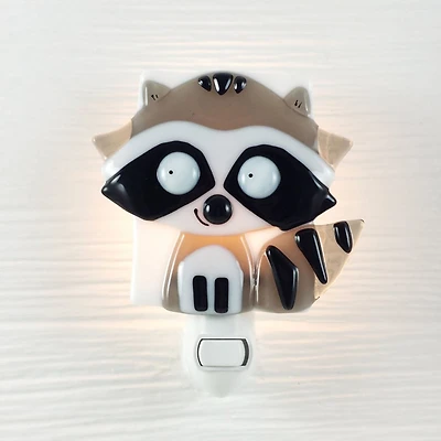 Glass Nightlight - Gaston Gray Racoon