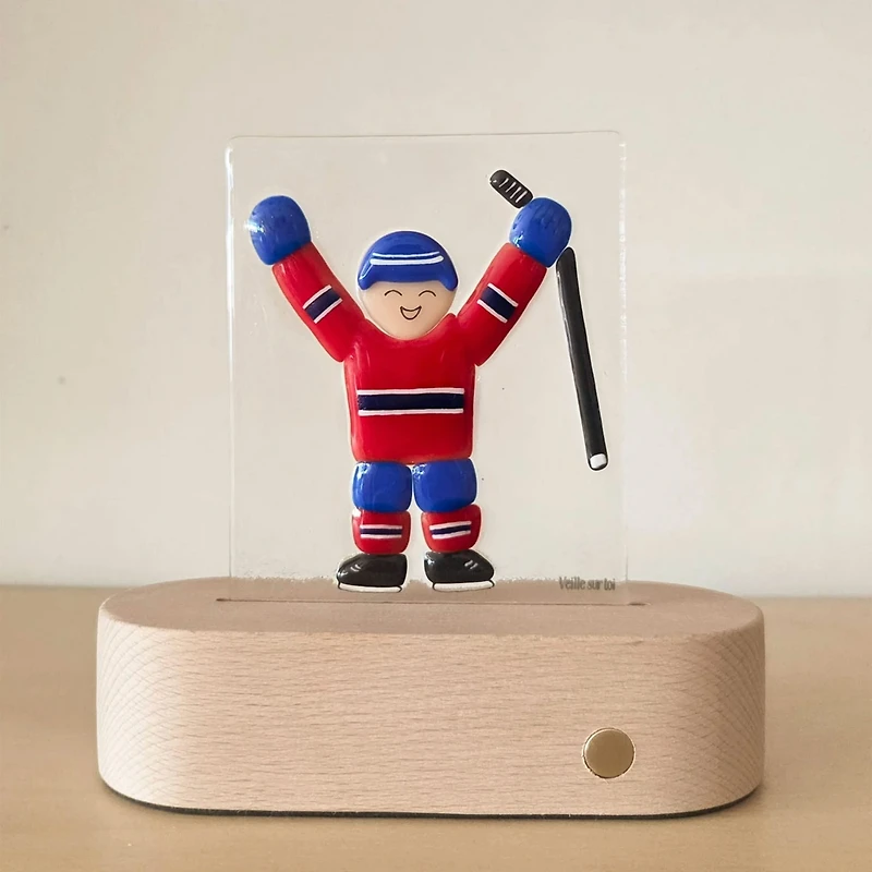 Lampe de Table - Joueur de Hockey