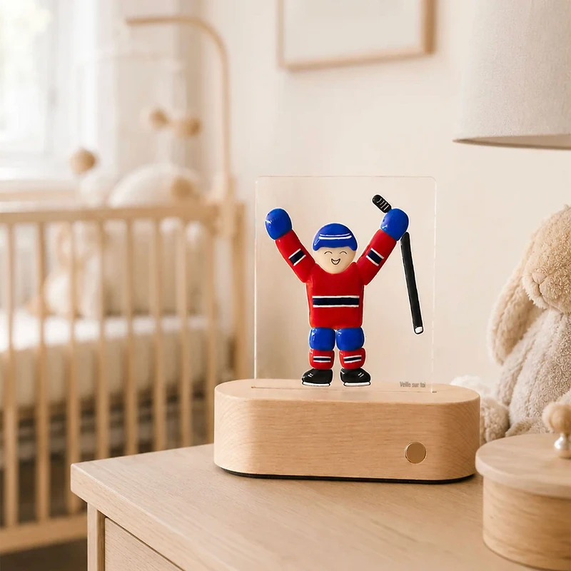 Lampe de Table - Joueur de Hockey