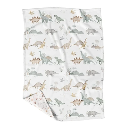 Petite Couverture Minky - Jurassique