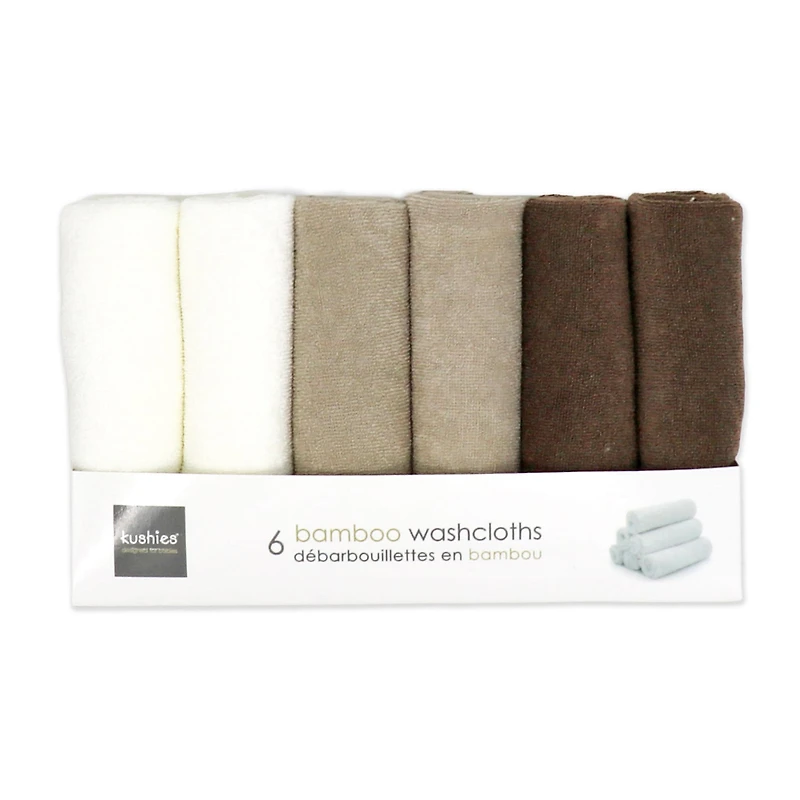 Washcloths (6)bamboo Oxford