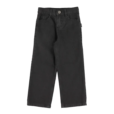 Jeans Jambe Large Noir 10-16ans