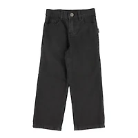 Jeans Jambe Large Noir 10-16ans