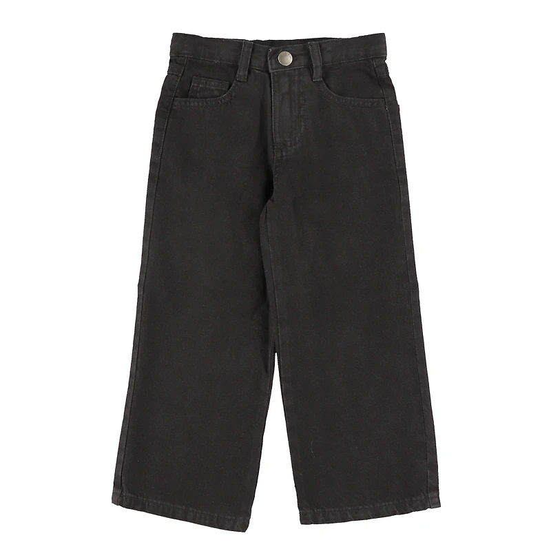 Jeans Jambe Large Noir 2-8ans