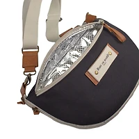 Banana Diaper Bag With Shoulder Strap Armelle- Black