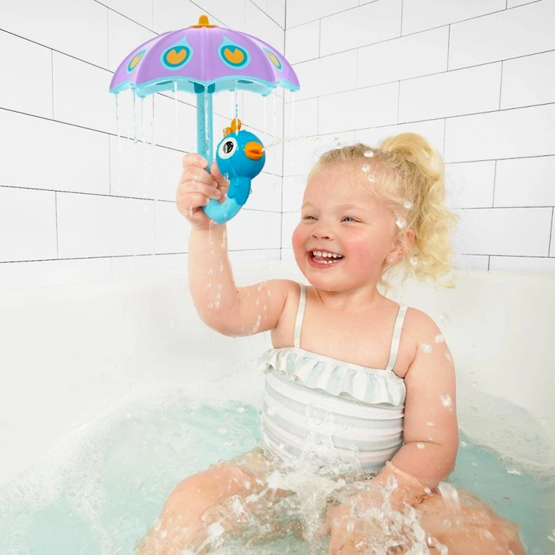 Jouet de Bain Parapluie Paon Mauve