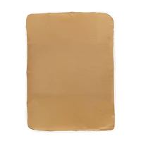 Reversible Muslin Waffle Blanket - Brown / White