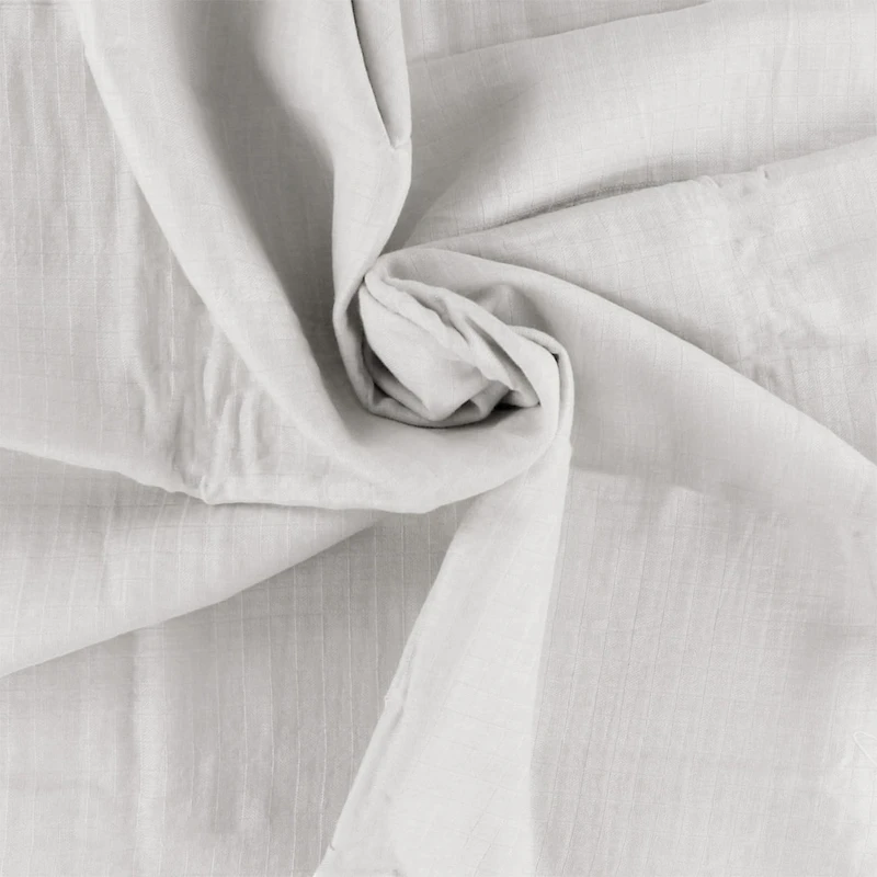 Reversible Muslin Waffle Blanket - Grey / White