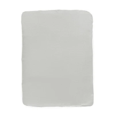 Reversible Muslin Waffle Blanket - Grey / White
