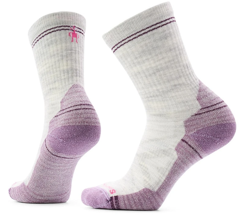 Women's Hike Light Cushion Crew Socks Ash Purple Dawn