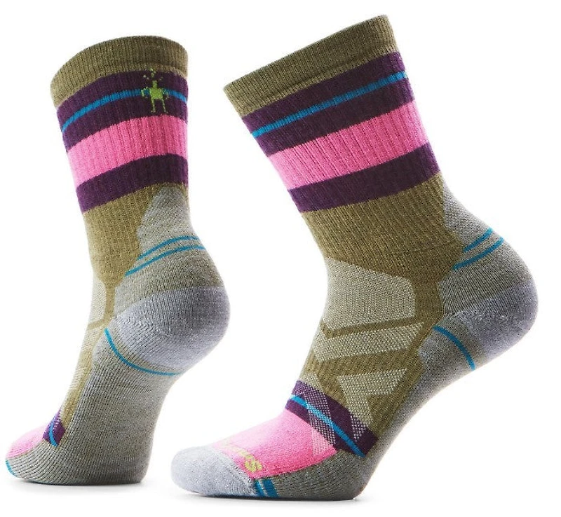 W Hike Full Cushion Saturnsphere Crew Socks Winter Moss