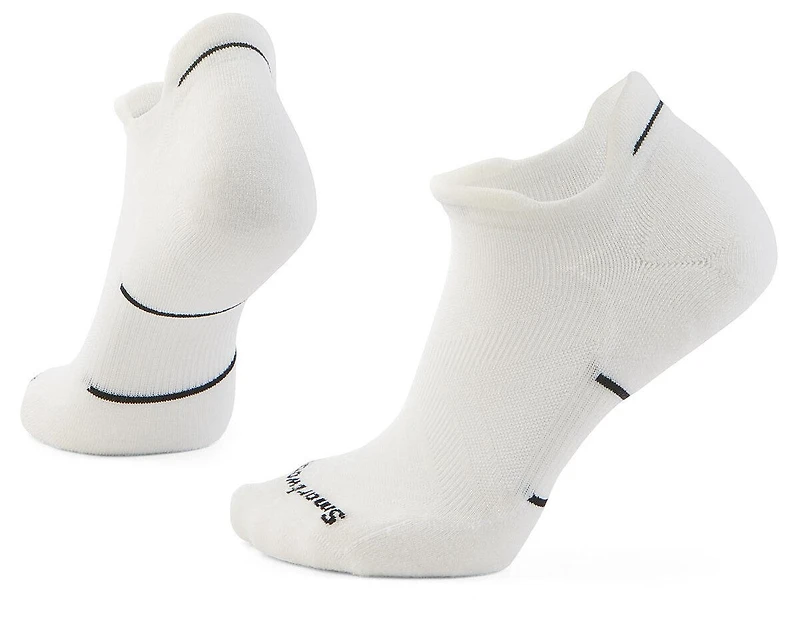Women's Run Targeted Cushion Low Ankle Socks Black-white