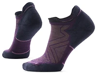 Women's Run Targeted Cushion Low Ankle Socks Purple Iris Charcoal