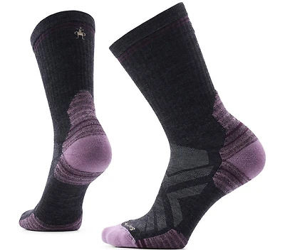 Women's Hike Targeted Cushion Crew Socks Charcoal