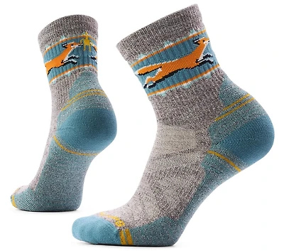 Women's Hike Light Cushion Fox Meadow Mid Crew Socks Taupe Natural Marl