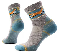 Women's Hike Light Cushion Fox Meadow Mid Crew Socks Taupe Natural Marl