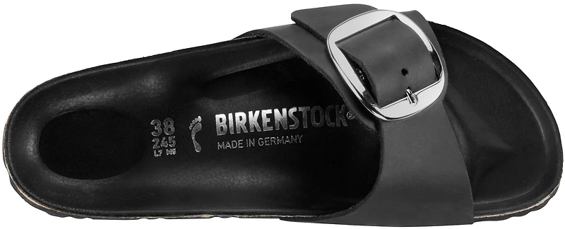 Madrid Big Buckle Black -narrow
