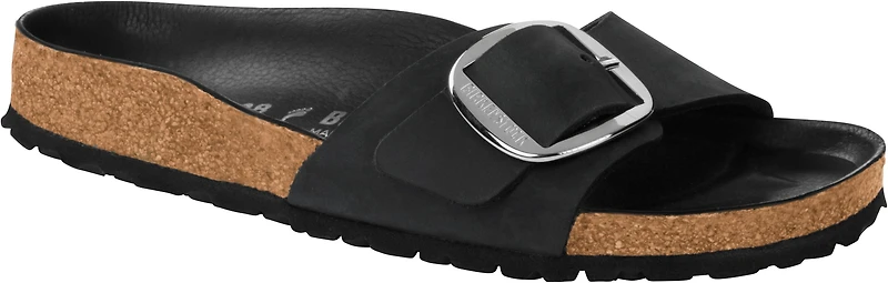 Madrid Big Buckle Black -narrow