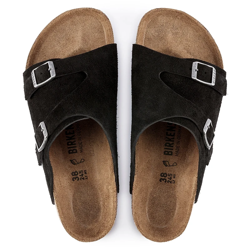 Zurich Black Suede -narrow