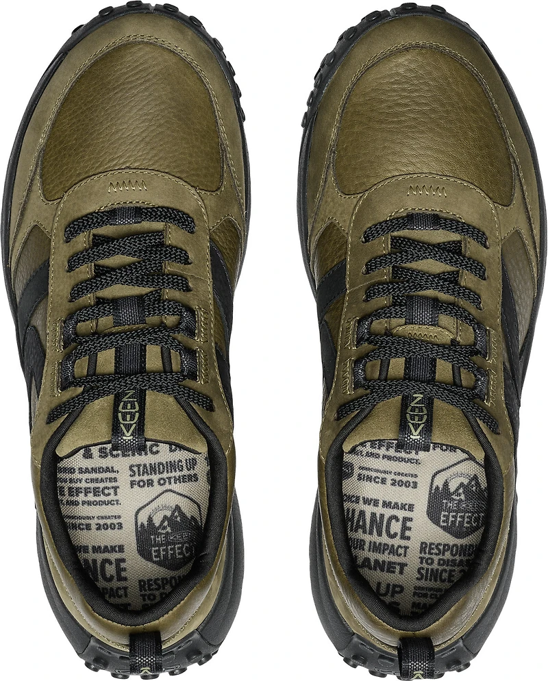 Mens Ks86 Leather Dark Olive