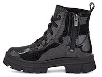 K Ashton Lace Up Glitter Black