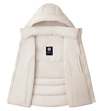 Women's Clair Vest- White Disc Linen