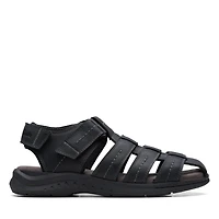 Walkford Fish Leather Black Tumbled